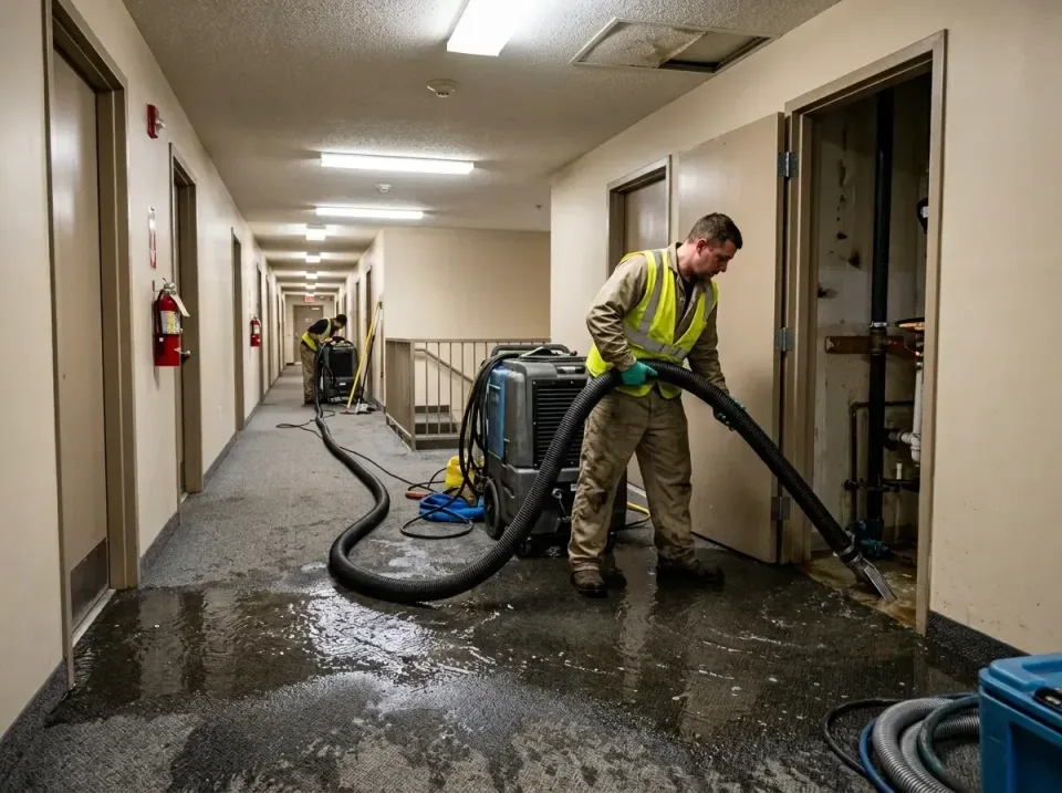 multi-unit-apartment-hallway-f-005 — frequently asked questions, Emergency Burst Pipe Water Extraction & Removal in Johnson…